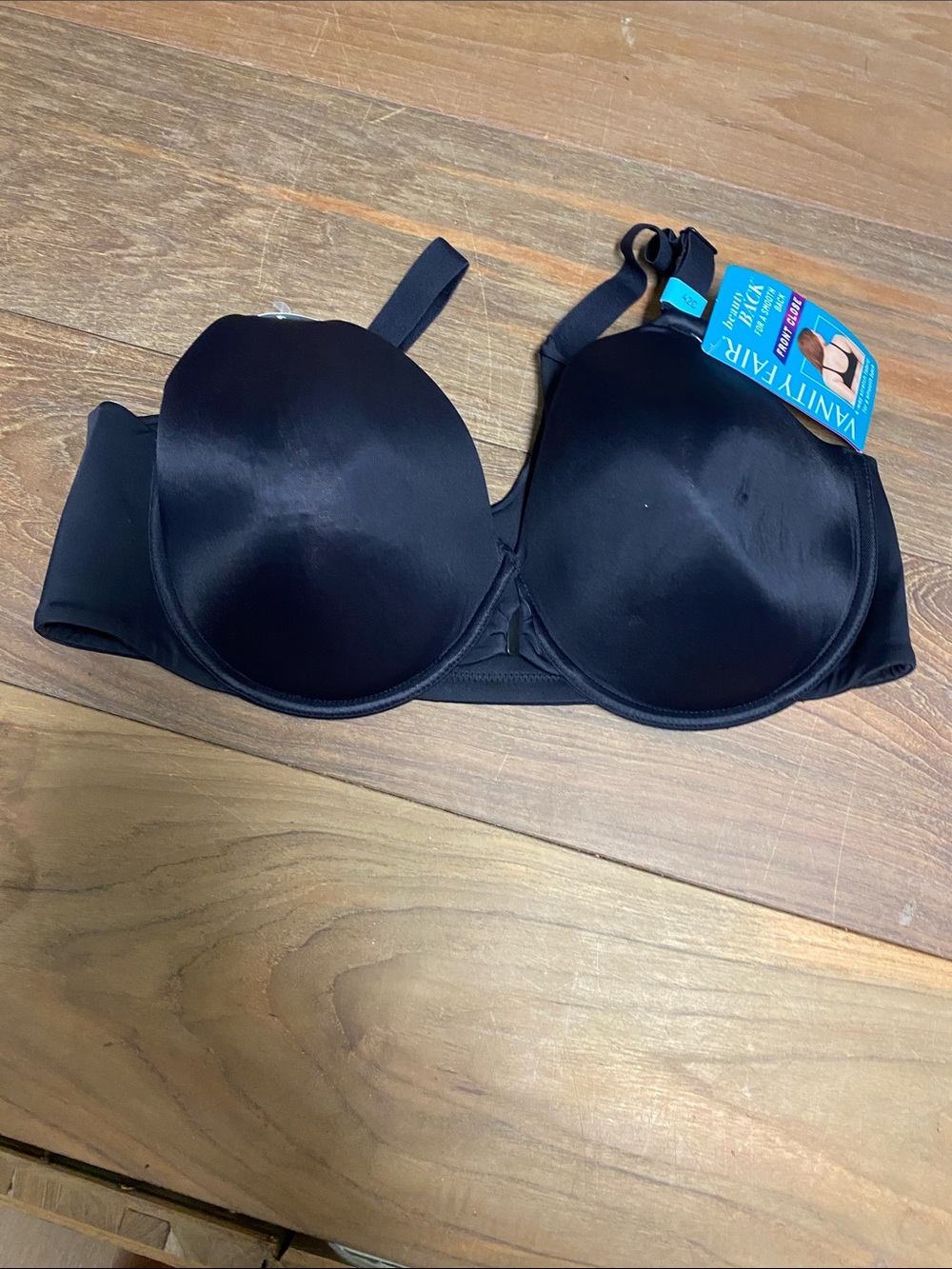 Vanity Fair Black Smooth Convertible Strapless Push-Up Bra